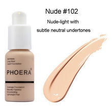 Charger l'image dans la galerie, PHOERA Mineral Whitening Concealer Facial Base Cream Brighten Moisturizer Face Liquid Foundation Makeup Primer Base Maquiagem