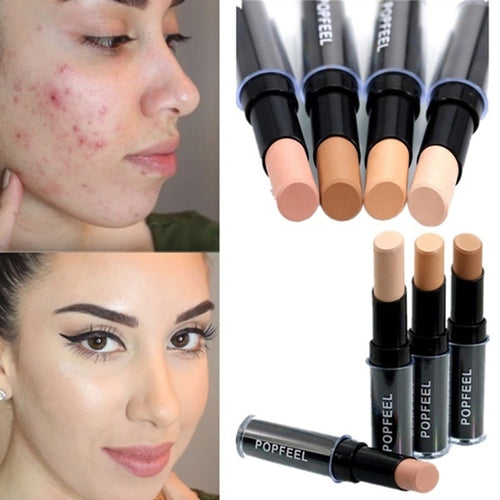 Makeup Base Eye Concealer Cream Stick Makeup Brighten Shadow Waterproof Cover Dark Circle Comestic Long-Lasting Natural 4 Color