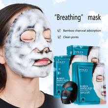 Charger l&#39;image dans la galerie, Images 1pc Amino Acid Bubble Mask Deep Pore Clean Bamboo Charcoal Black Face Mask Whitening Facial Skin Care Treatment Mask