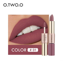 Charger l&#39;image dans la galerie, O.TWO.O 12 Colors Lips Makeup Lipstick  Lip Gloss Long Lasting Moisture Cosmetic Lipstick Red Lip Matte Lipstick Waterproof