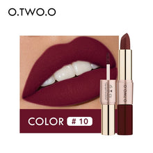 Charger l&#39;image dans la galerie, O.TWO.O 12 Colors Lips Makeup Lipstick  Lip Gloss Long Lasting Moisture Cosmetic Lipstick Red Lip Matte Lipstick Waterproof