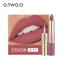 Charger l&#39;image dans la galerie, O.TWO.O 12 Colors Lips Makeup Lipstick  Lip Gloss Long Lasting Moisture Cosmetic Lipstick Red Lip Matte Lipstick Waterproof