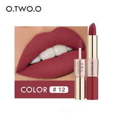 Charger l&#39;image dans la galerie, O.TWO.O 12 Colors Lips Makeup Lipstick  Lip Gloss Long Lasting Moisture Cosmetic Lipstick Red Lip Matte Lipstick Waterproof