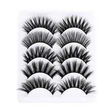 Charger l&#39;image dans la galerie, 5 pairs 5D Mink Eyelashes Natural False Eyelashes Lashes Soft Fake Eyelashes Extension Makeup Wholesale