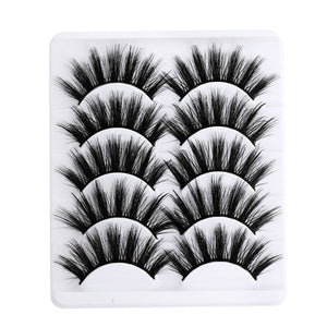 5 pairs 5D Mink Eyelashes Natural False Eyelashes Lashes Soft Fake Eyelashes Extension Makeup Wholesale