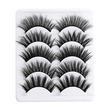 Charger l&#39;image dans la galerie, 5 pairs 5D Mink Eyelashes Natural False Eyelashes Lashes Soft Fake Eyelashes Extension Makeup Wholesale