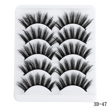 Charger l&#39;image dans la galerie, 5 pairs 5D Mink Eyelashes Natural False Eyelashes Lashes Soft Fake Eyelashes Extension Makeup Wholesale