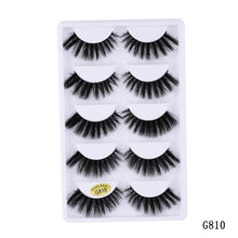 Charger l&#39;image dans la galerie, 5 pairs 5D Mink Eyelashes Natural False Eyelashes Lashes Soft Fake Eyelashes Extension Makeup Wholesale