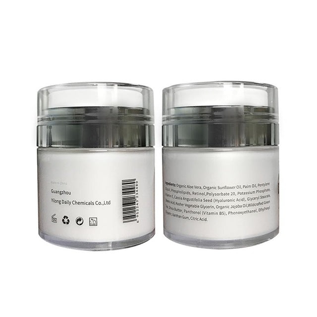 MELAO 2.5% Retinol Moisturizer Cream Hyaluronic Acid Anti Aging And Reduces Wrinkles And Fine Lines Day And Night Retinol Cream