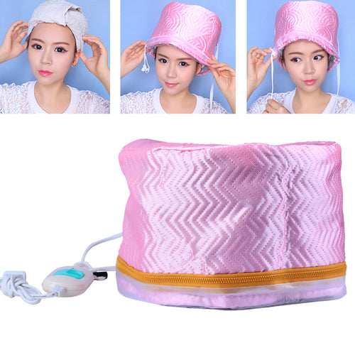 1pc Hair Steamer Cap Dryers Electric Hair Heating Cap Thermal Treatment Hat Beauty SPA Nourishing Hair Styling Care US EU Plug