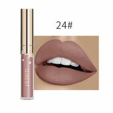 Charger l&#39;image dans la galerie, 24 Color Lipsticks Matte Waterproof Red Lip Gloss Mate Makeup Long Lasting Nude Brown Women Lips Liquid Lipstick Lippenstift