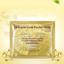 Charger l&#39;image dans la galerie, 24K Gold Collagen Face Mask Crystal Gold Collagen Facial Masks Moisturizing whitening Anti-aging Skin Care Korean Cosmenics mask