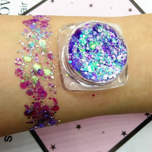 Glitter Face Glow Shimmer Liquid Maquiagem Eye Pigmento Para Os Olhos Mermaid Cream Highlighter Brighten Makeup