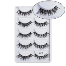 Charger l&#39;image dans la galerie, SEXYSHEEP 5Pairs 3D Mink Hair False Eyelashes Natural/Thick Long Eye Lashes Wispy Makeup Beauty Extension Tools