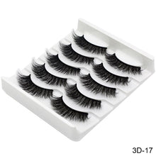 Charger l&#39;image dans la galerie, SEXYSHEEP 5Pairs 3D Mink Hair False Eyelashes Natural/Thick Long Eye Lashes Wispy Makeup Beauty Extension Tools