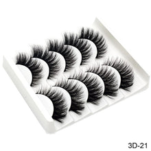 Charger l&#39;image dans la galerie, SEXYSHEEP 5Pairs 3D Mink Hair False Eyelashes Natural/Thick Long Eye Lashes Wispy Makeup Beauty Extension Tools