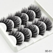 Charger l&#39;image dans la galerie, SEXYSHEEP 5Pairs 3D Mink Hair False Eyelashes Natural/Thick Long Eye Lashes Wispy Makeup Beauty Extension Tools