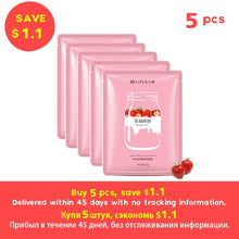 Charger l'image dans la galerie, BEOTUA Face Mask Natural Fruit Extracts Hyaluronic Acid Facial Masks Moisturizing anti acne aging whitening Skin Care Masks