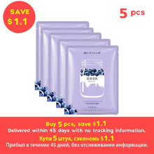 Charger l'image dans la galerie, BEOTUA Face Mask Natural Fruit Extracts Hyaluronic Acid Facial Masks Moisturizing anti acne aging whitening Skin Care Masks