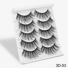 Charger l&#39;image dans la galerie, SEXYSHEEP 5Pairs 3D Mink Hair False Eyelashes Natural/Thick Long Eye Lashes Wispy Makeup Beauty Extension Tools