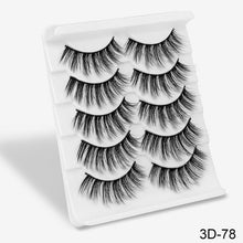 Charger l&#39;image dans la galerie, SEXYSHEEP 5Pairs 3D Mink Hair False Eyelashes Natural/Thick Long Eye Lashes Wispy Makeup Beauty Extension Tools